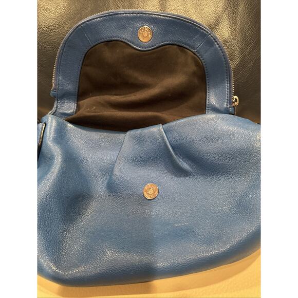 Marc Jacobs New York Blue Leather Crossbody Bag - Picture 4 of 9